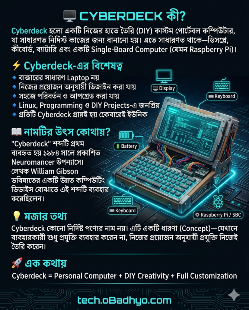 Cyberdeck āĻā§? āĻāϤāĻŋāĻšāĻžāϏ, āĻŦā§āϝāĻŦāĻšāĻžāϰ, āĻŦā§āĻļāĻŋāώā§āĻā§āϝ āĻ āĻāύāĻĒā§āϰāĻŋāϝāĻŧāϤāĻžāϰ āĻāĻžāϰāĻŖ